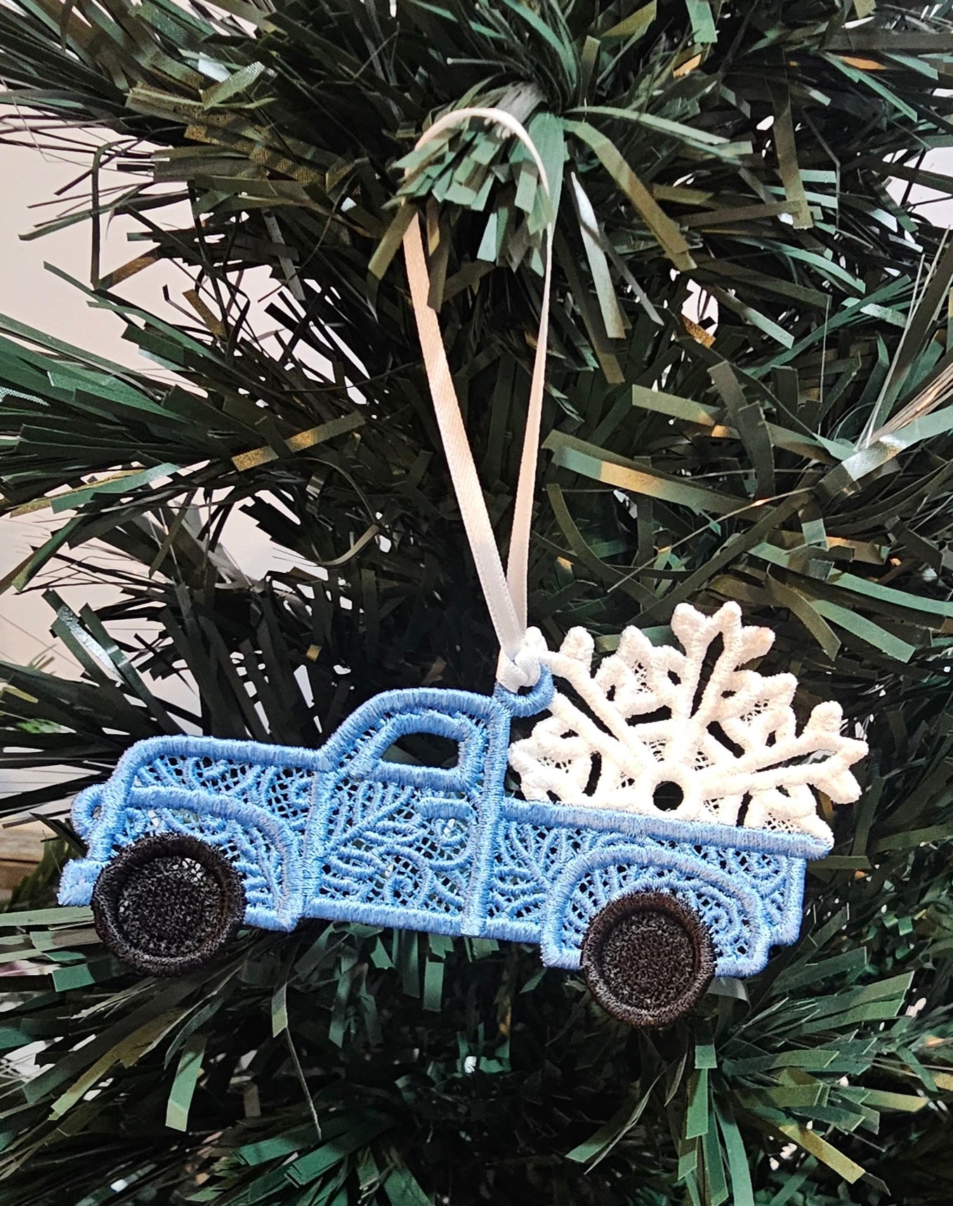 Embroidered Lace Ornament