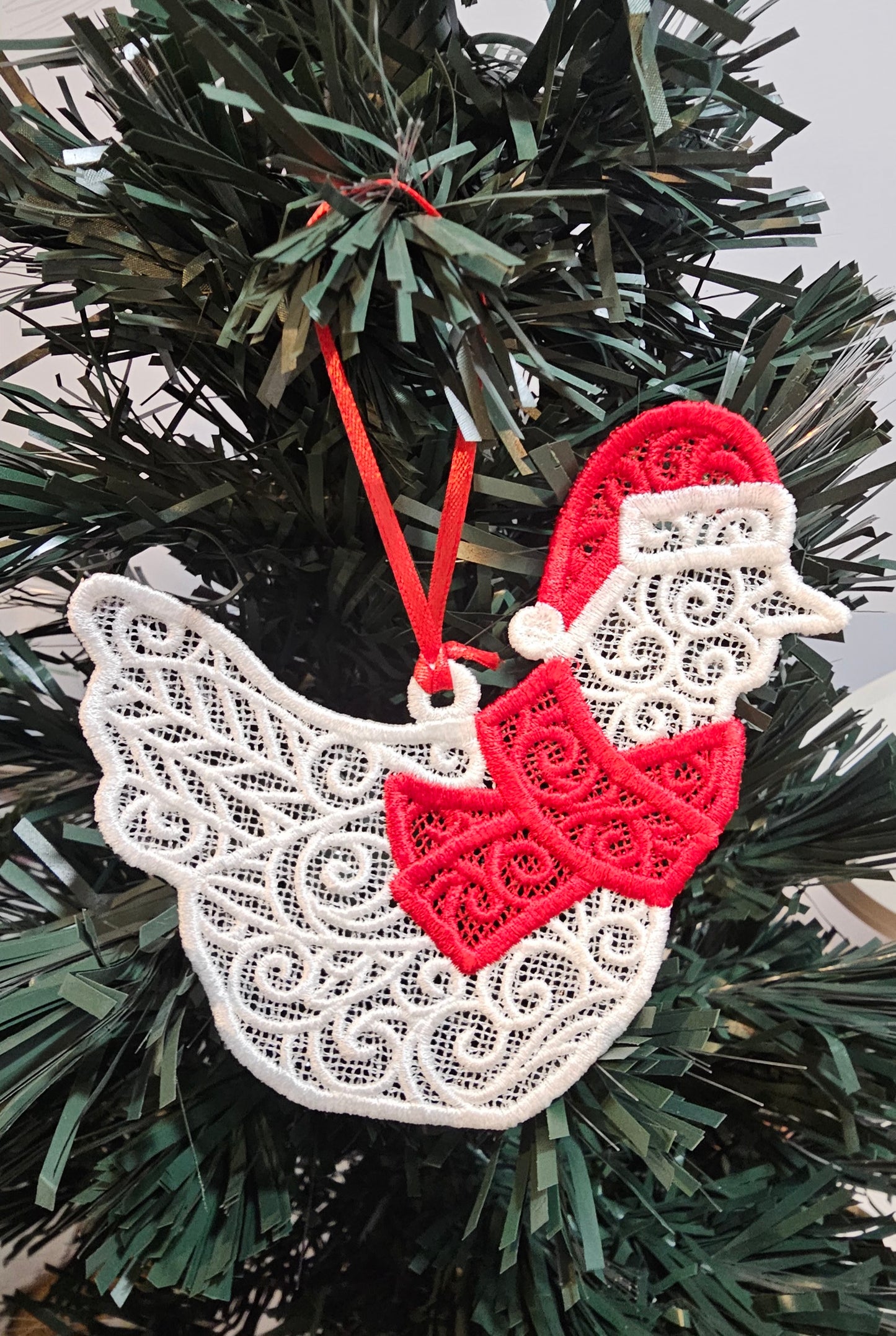 Embroidered Lace Ornament