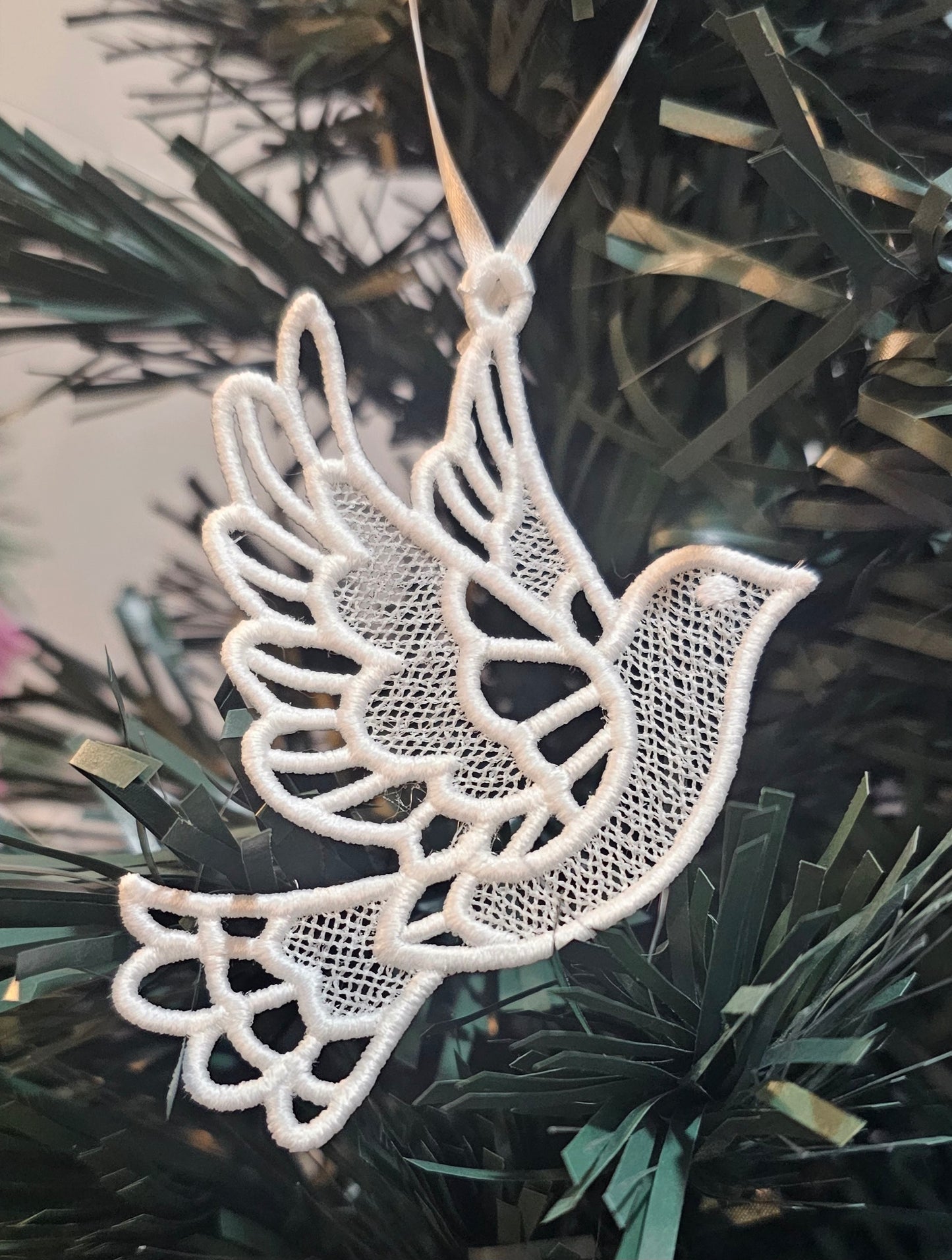 Embroidered Lace Ornament