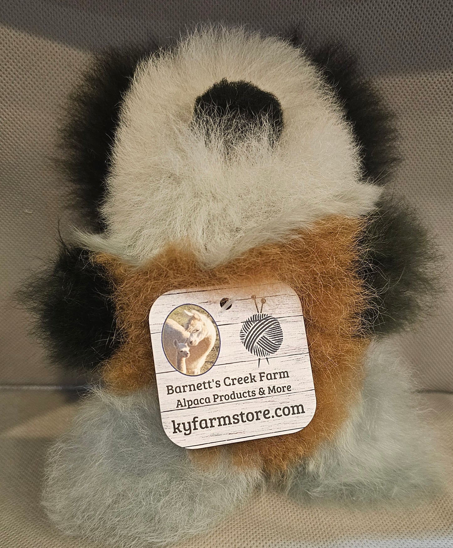 Tri-Color Alpaca Bear
