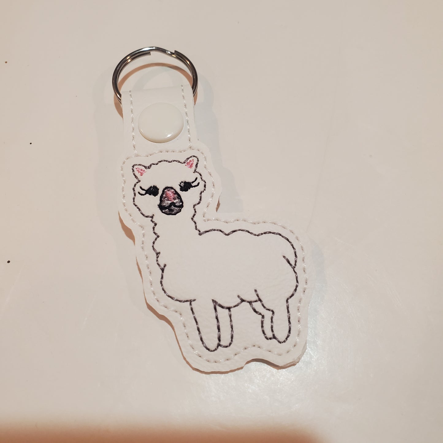 Cute Alpaca Key Fob