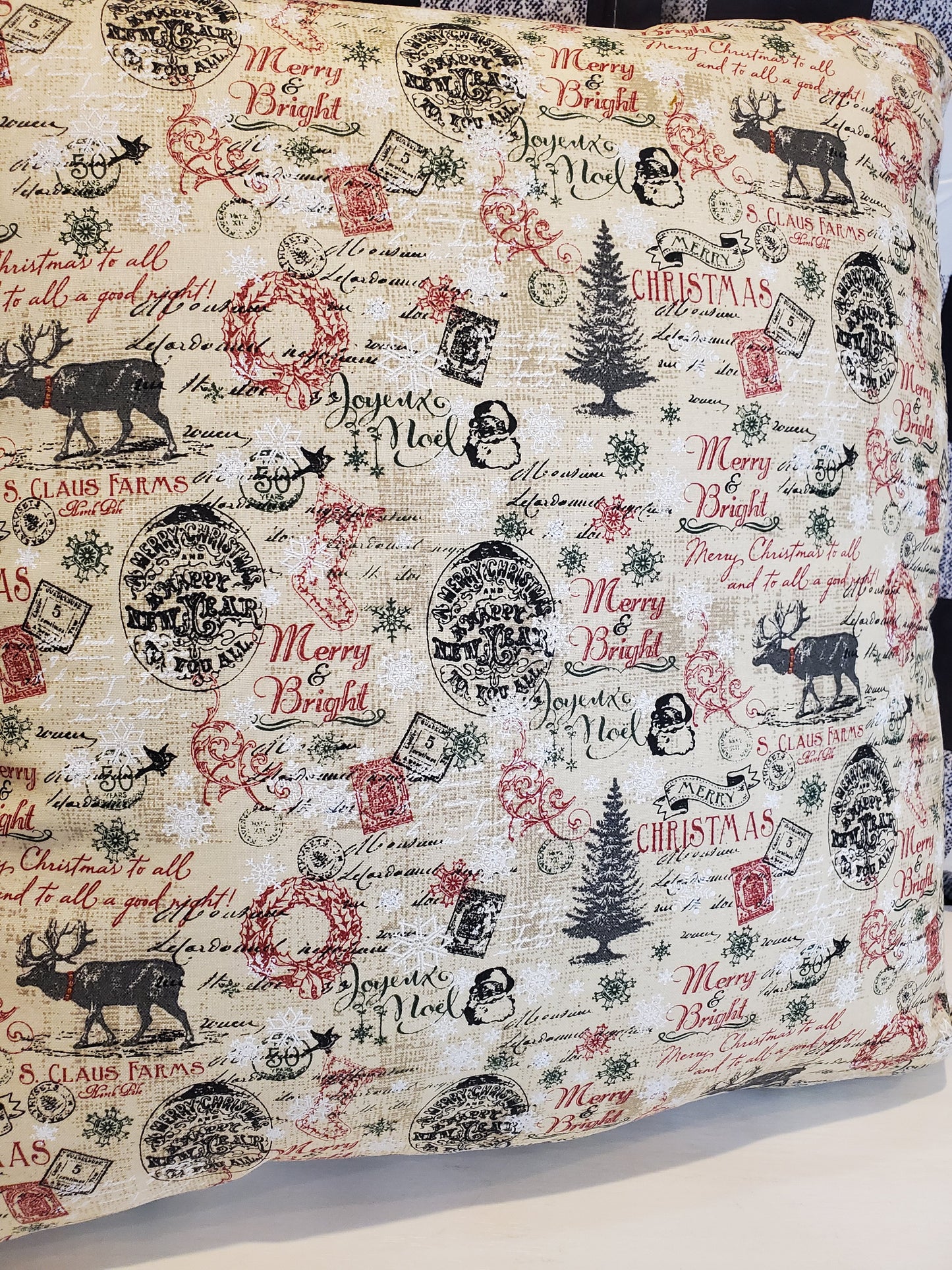 Horse Christmas Pillow