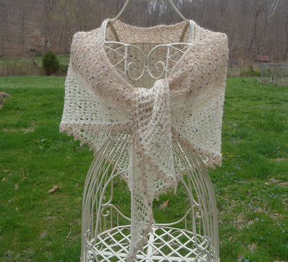 Beaded Alpaca shawl