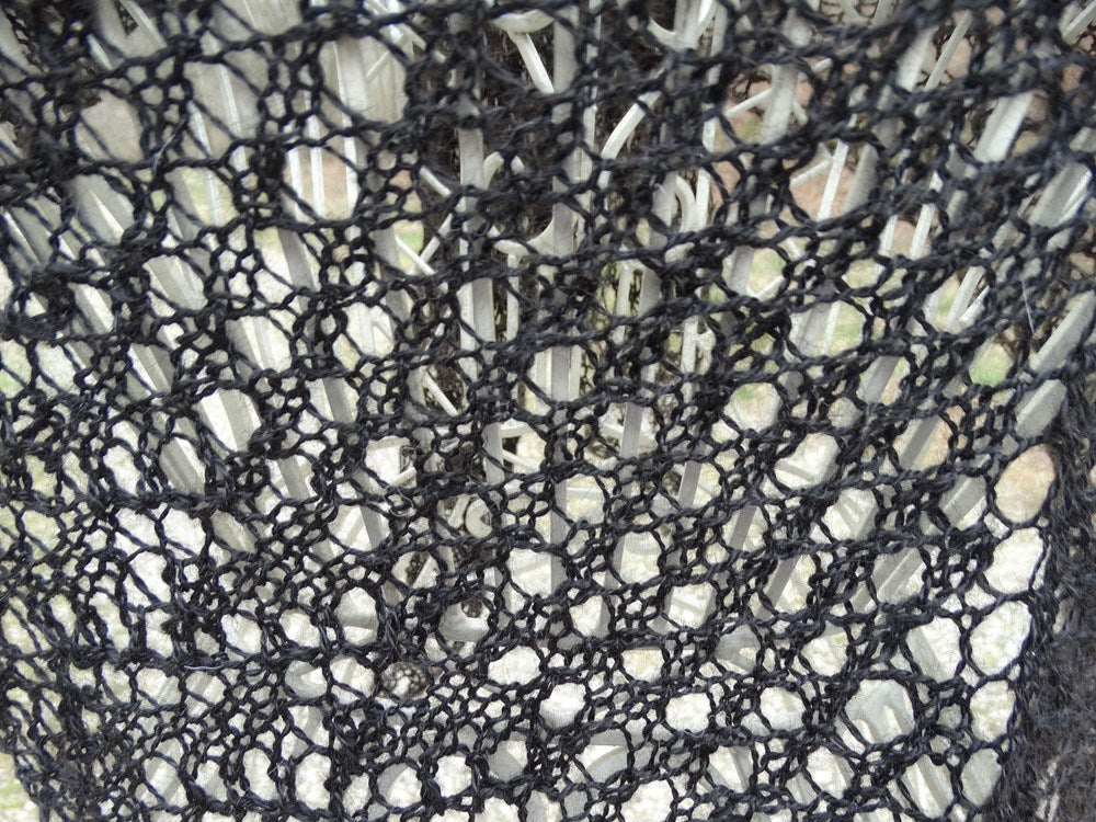 Black Alpaca Shawlette