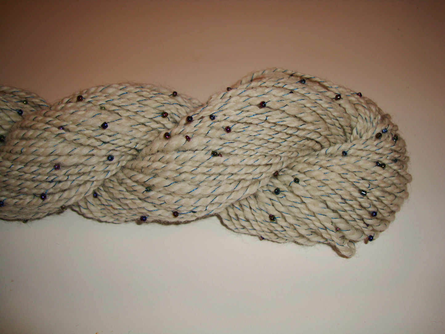 Handspun Alpaca with Beads