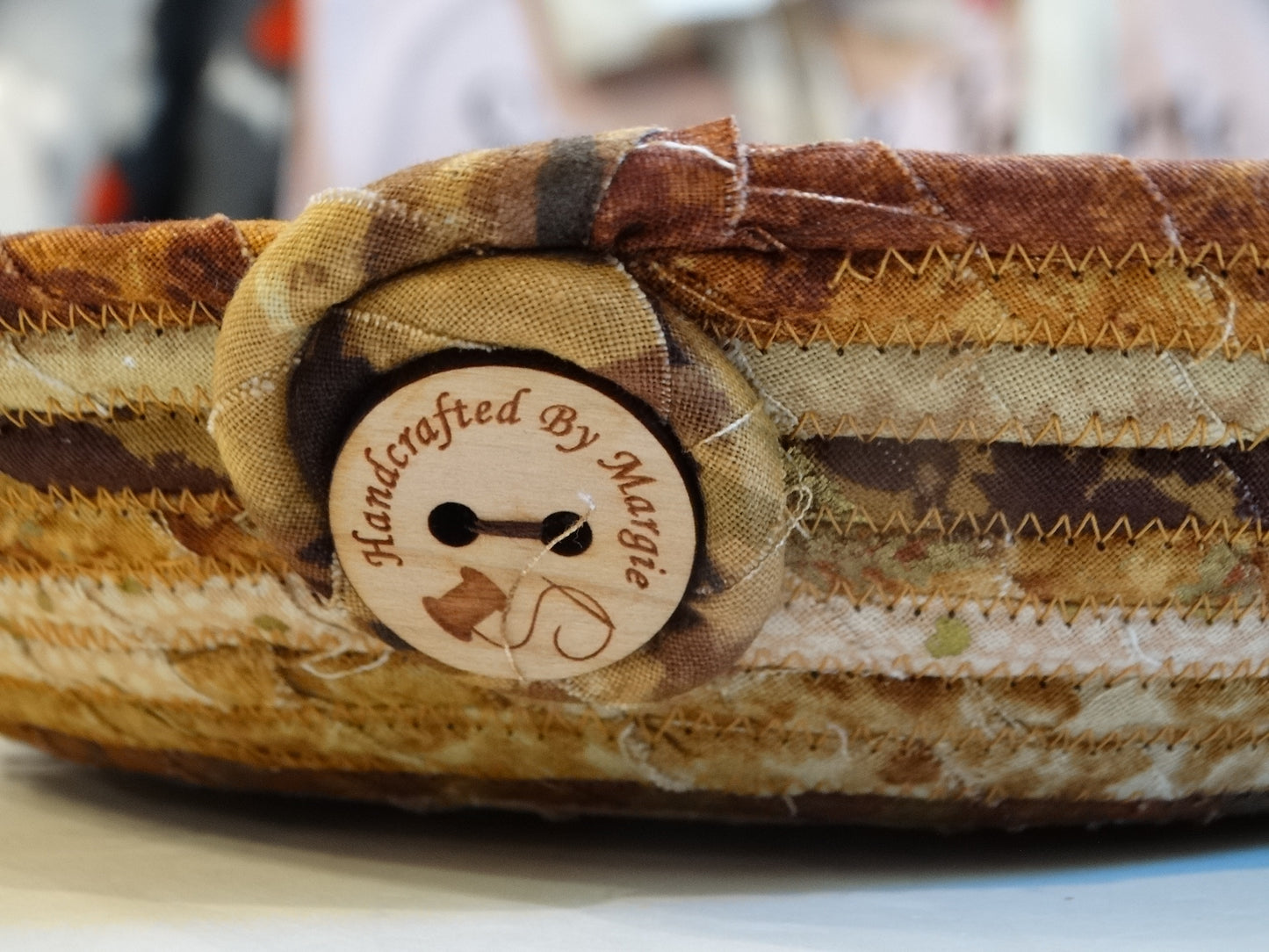 Brown, Tan, Gold Tray