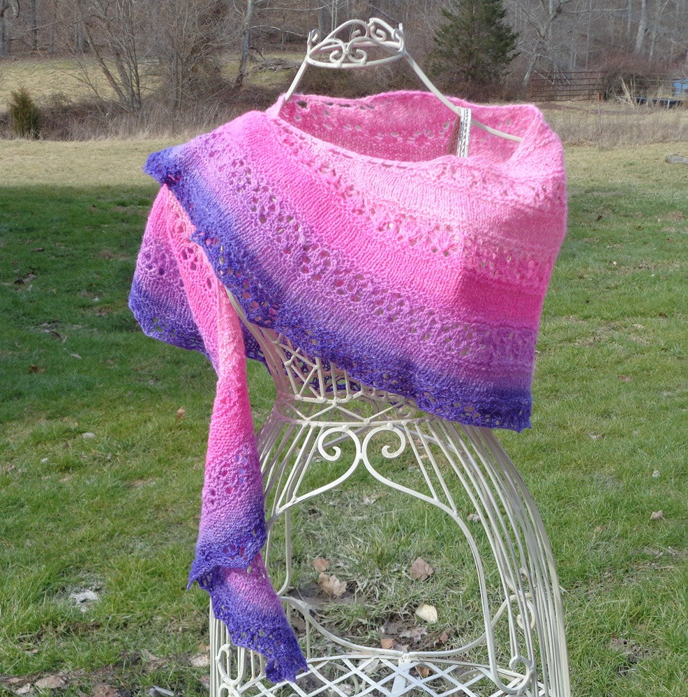 Pink & Purple Shawlette