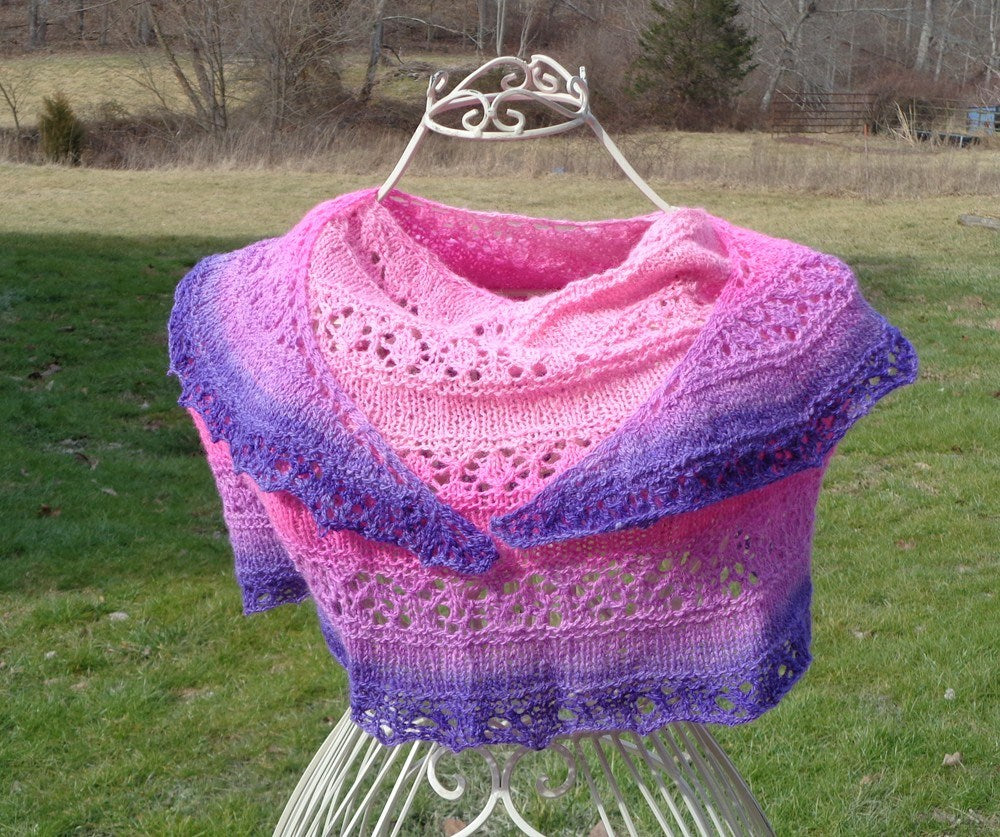 Pink & Purple Shawlette