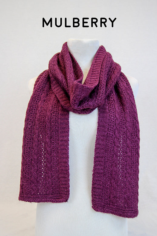 Cable & Lace Scarf