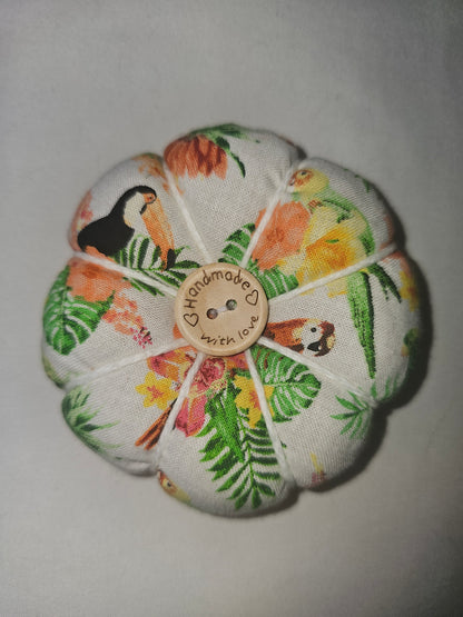 Handmade Pin Cushion - Stuffed with Alpaca Fiber & Crushed Walnut Shells