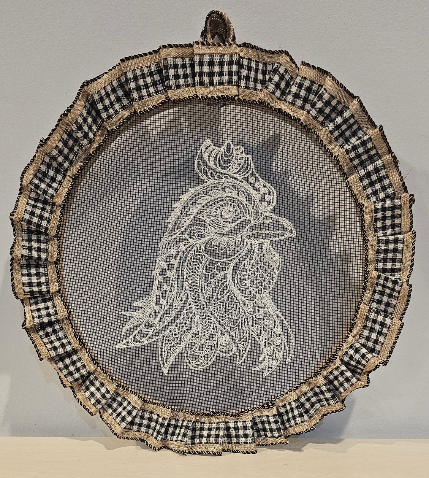 Screen Embroidery Hen