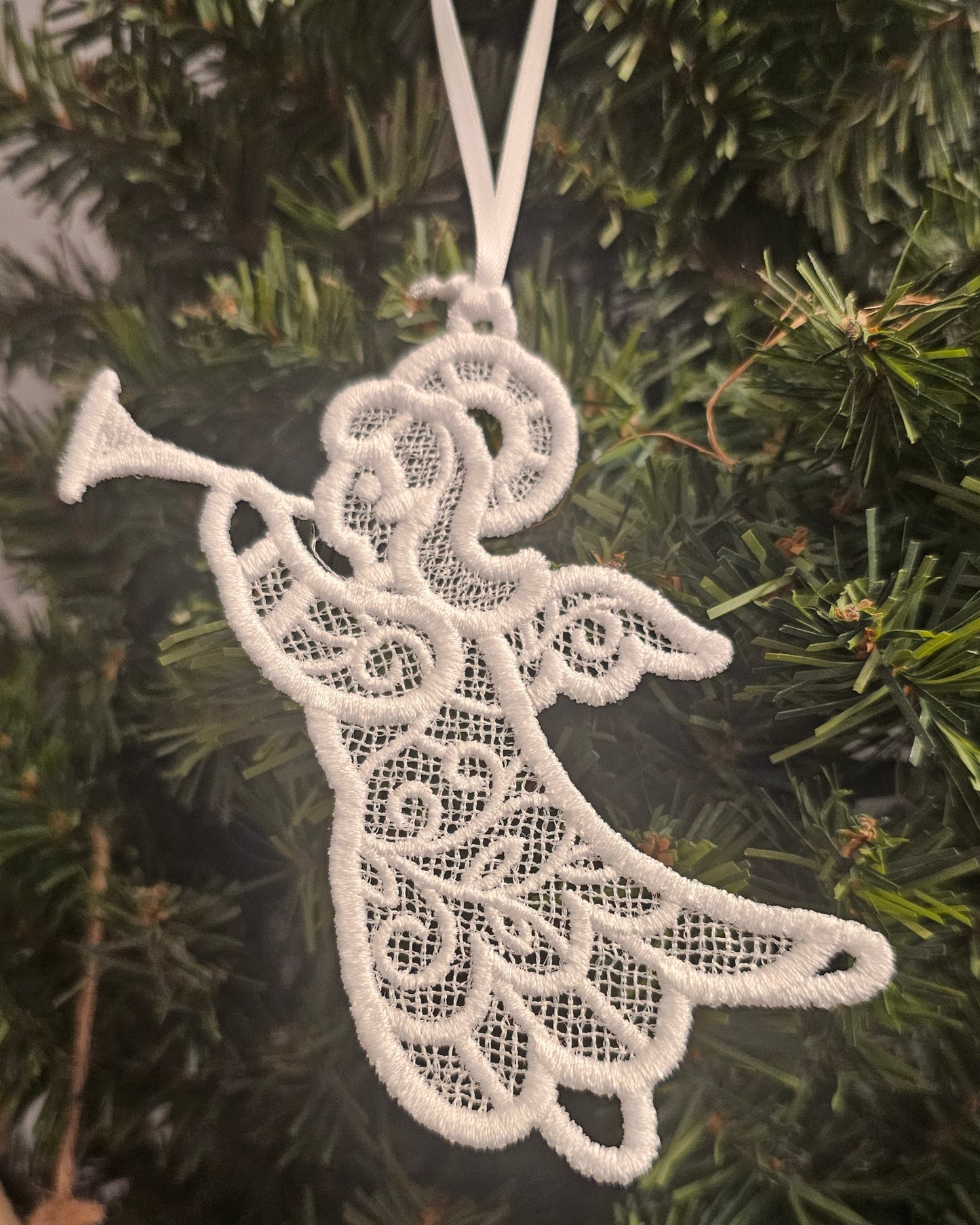 Embroidered Lace Ornament