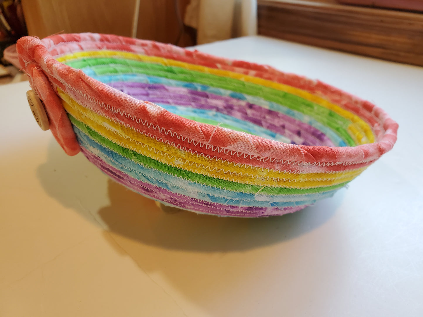Fabric Covered Rope Bowl