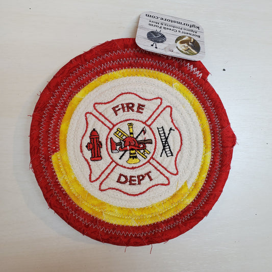 Embroidered Fire Dept Tray