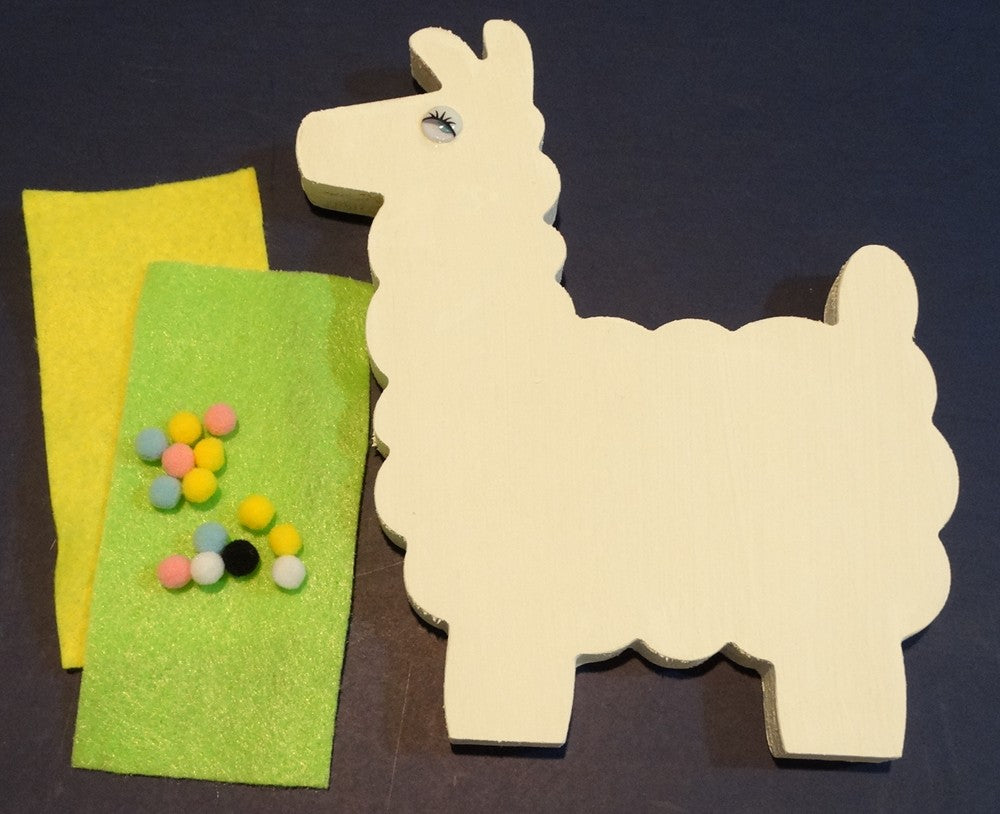 Wood Alpaca/Llama Craft Kit